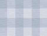 Seabrook Rugby Gingham Blue Wallpaper