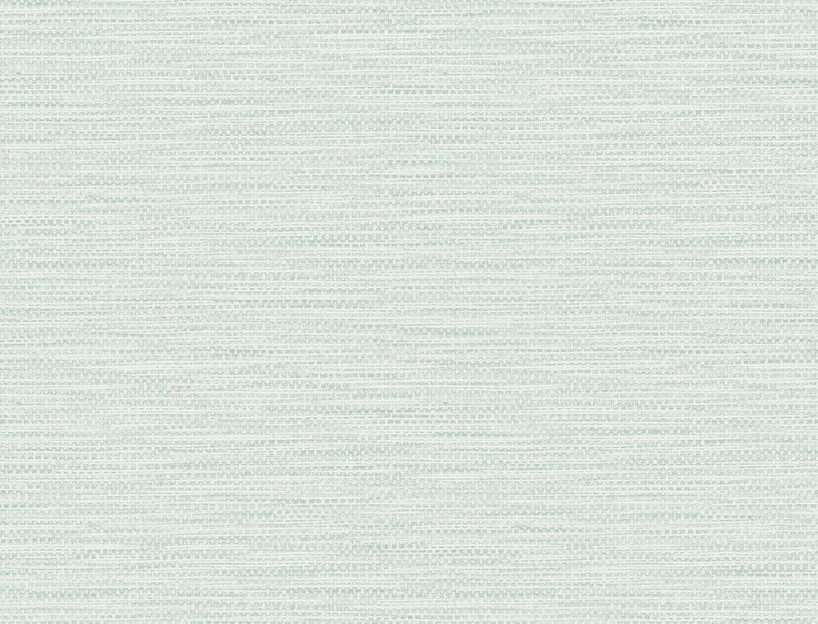 Seabrook Faux Linen Weave Sea Glass Wallpaper