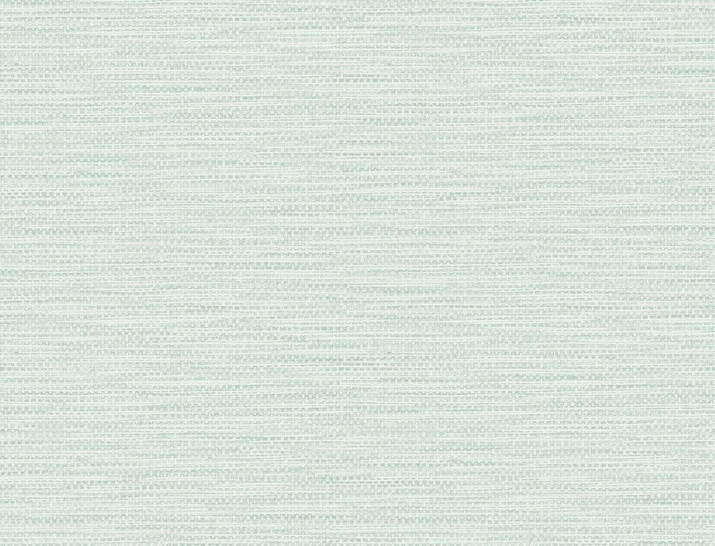 Seabrook Faux Linen Weave Sea Glass Wallpaper