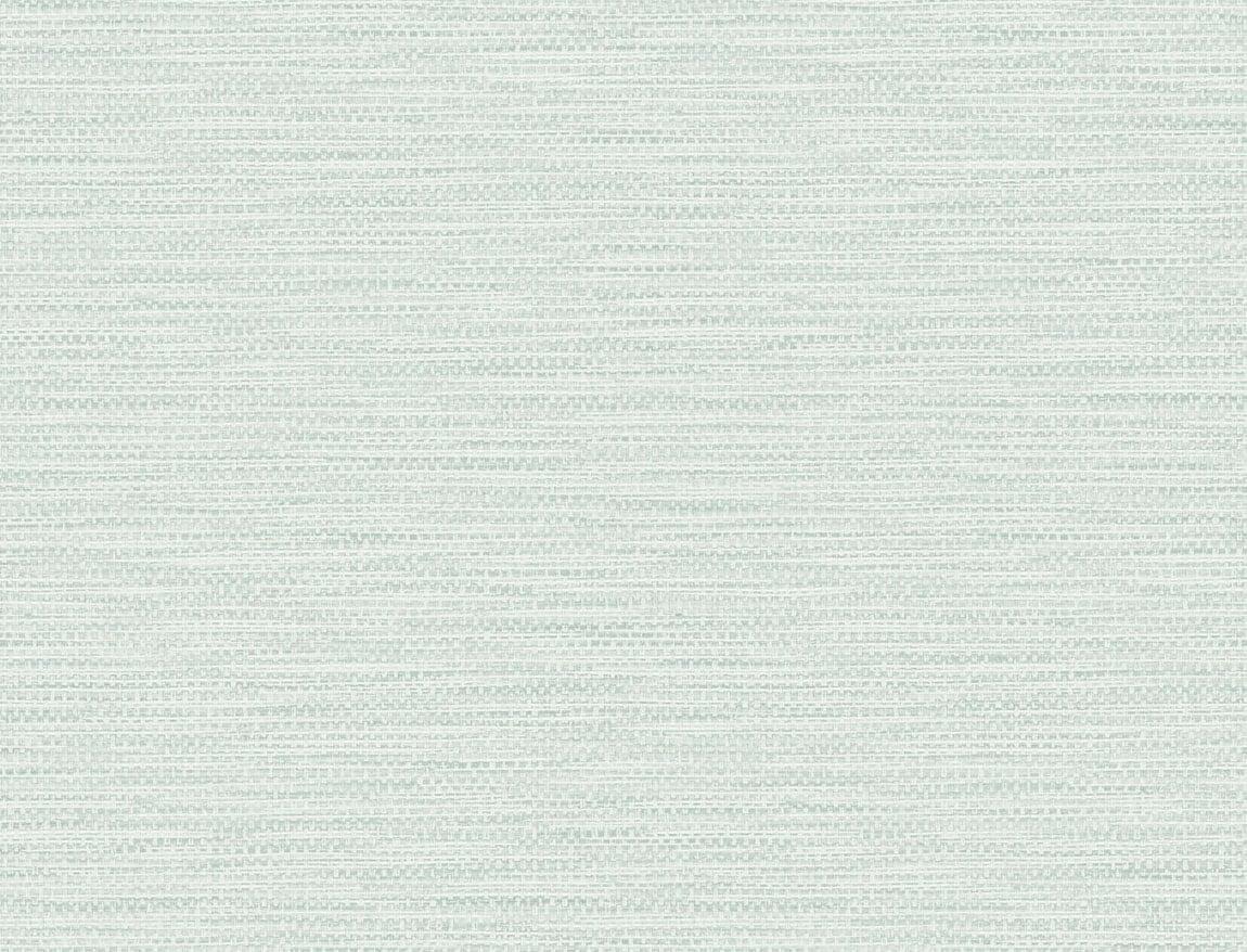 Seabrook Faux Linen Weave Green Wallpaper
