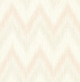 Seabrook Regent Flamestitch Stringcloth Pink Wallpaper