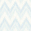 Seabrook Regent Flamestitch Stringcloth Blue Frost And Eggshell Wallpaper