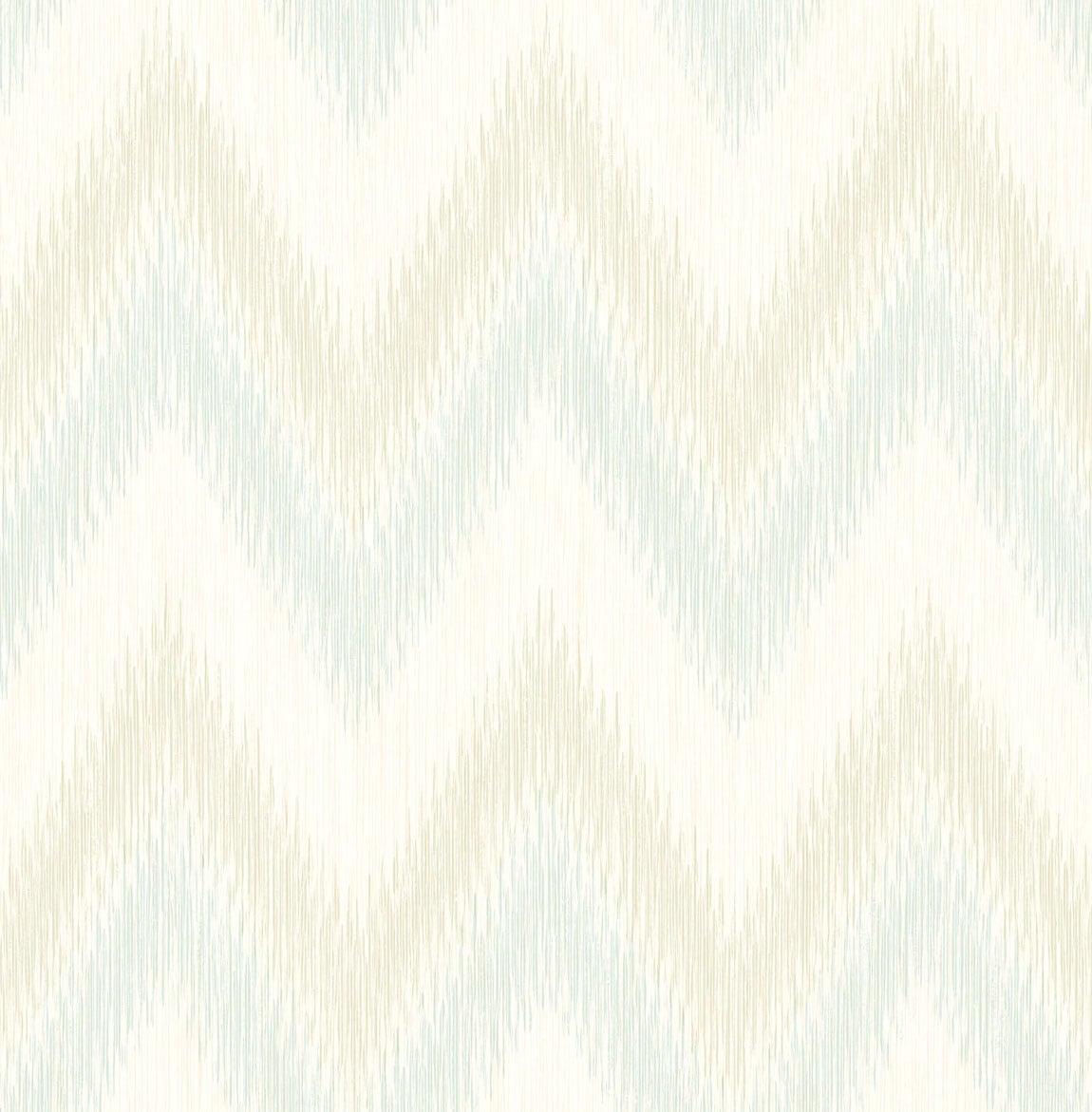 Seabrook Regent Flamestitch Stringcloth Green Wallpaper