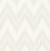 Seabrook Regent Flamestitch Stringcloth Winter Fog and Eggshell Wallpaper
