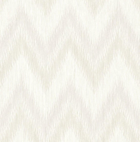 Seabrook Regent Flamestitch Stringcloth Winter Fog and Eggshell Wallpaper