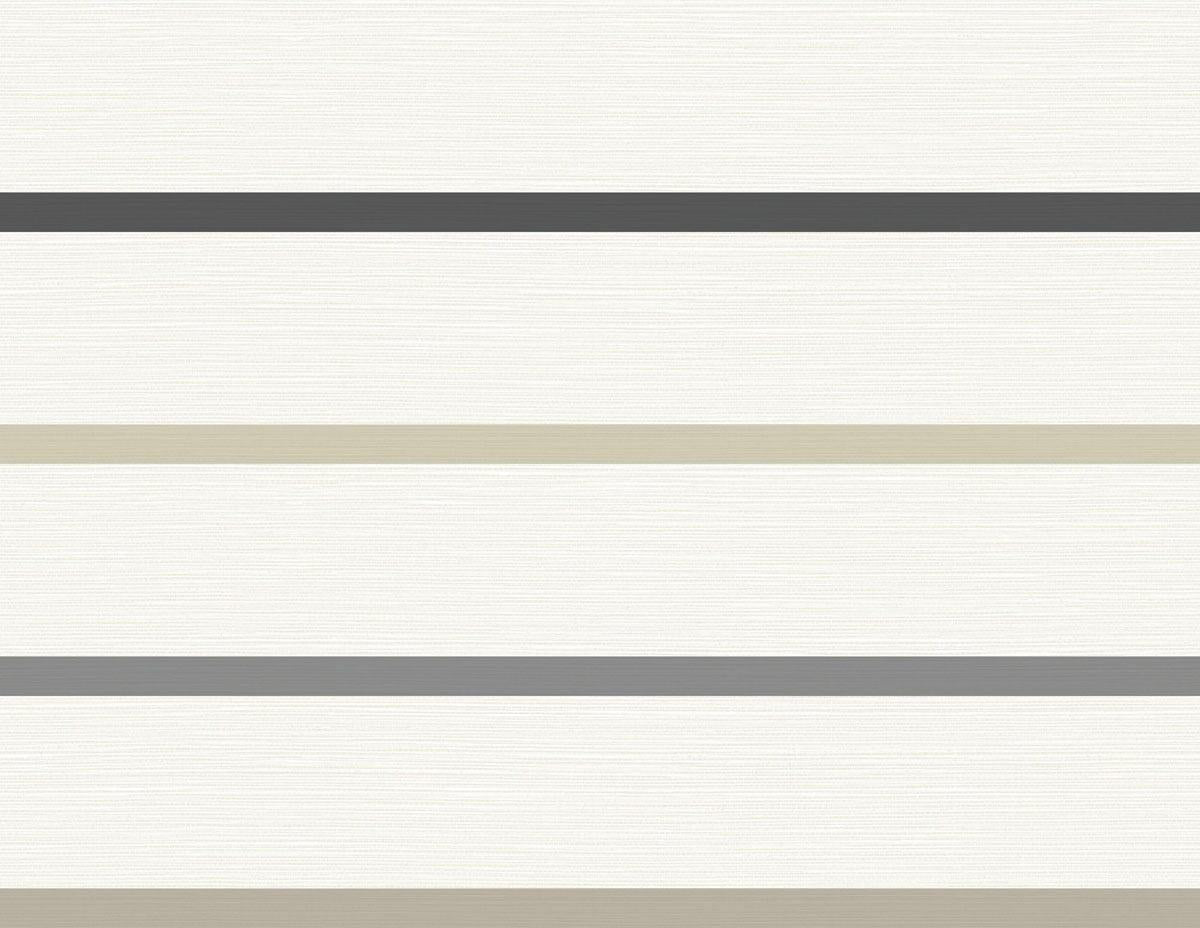 Seabrook Crew Stripe Grey Wallpaper