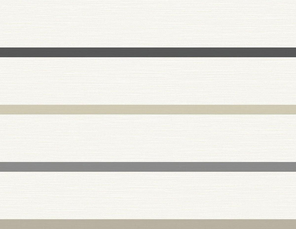 Seabrook Crew Stripe Grey Wallpaper