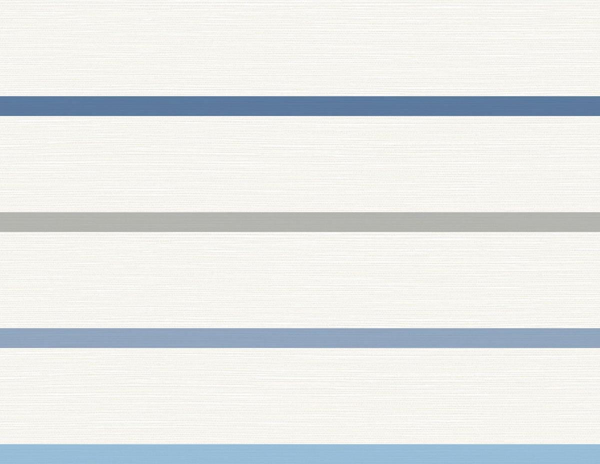 Seabrook Crew Stripe Blue Wallpaper