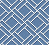 Seabrook Block Trellis Coastal Blue And Navy Wallpaper