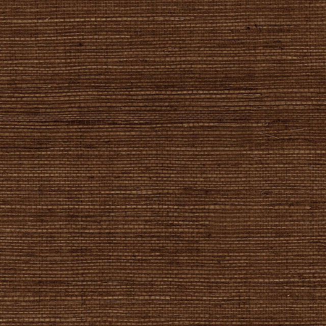 Seabrook Sisal Grasscloth Chocolate Wallpaper