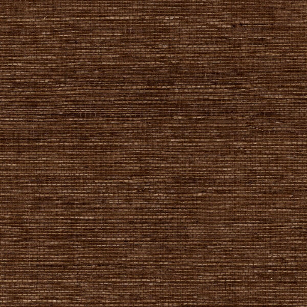 Seabrook Sisal Grasscloth Chocolate Wallpaper