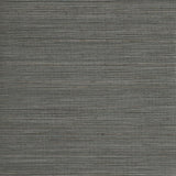 Seabrook Abaca Grasscloth Charcoal and Sandstone Wallpaper