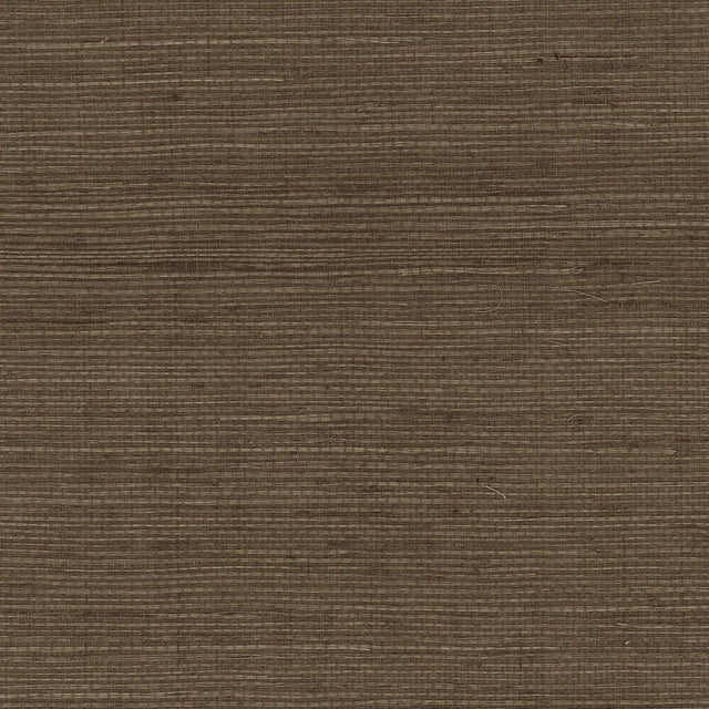 Seabrook Sisal Grasscloth Ash Brown Wallpaper