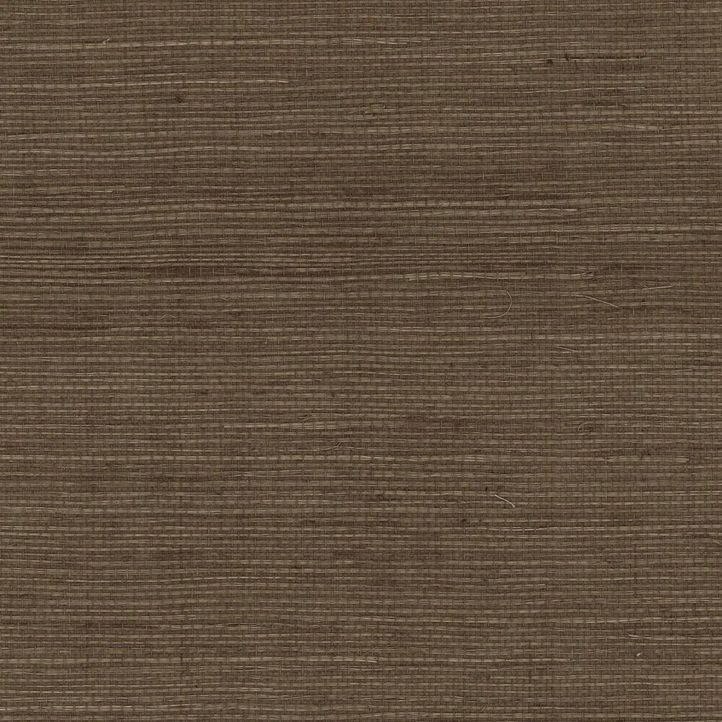 Seabrook Sisal Grasscloth Brown Wallpaper