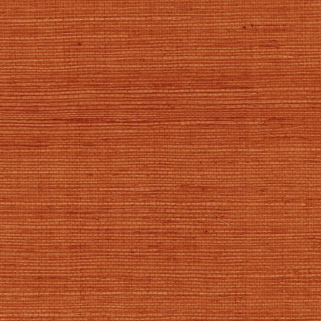 Seabrook Sisal Grasscloth Blood Orange Wallpaper