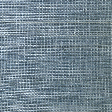Seabrook Abaca Grasscloth Blue Wallpaper