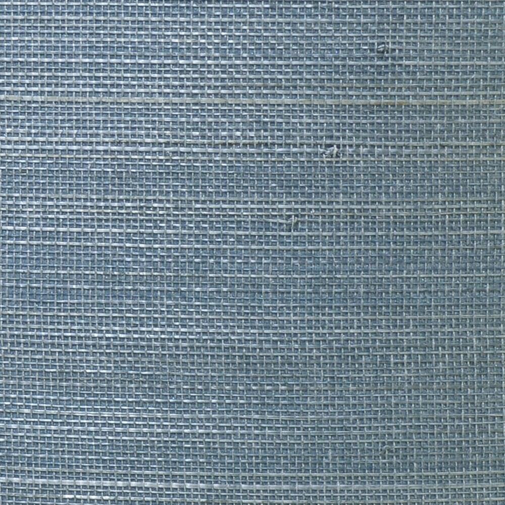 Seabrook Abaca Grasscloth Blue Wallpaper