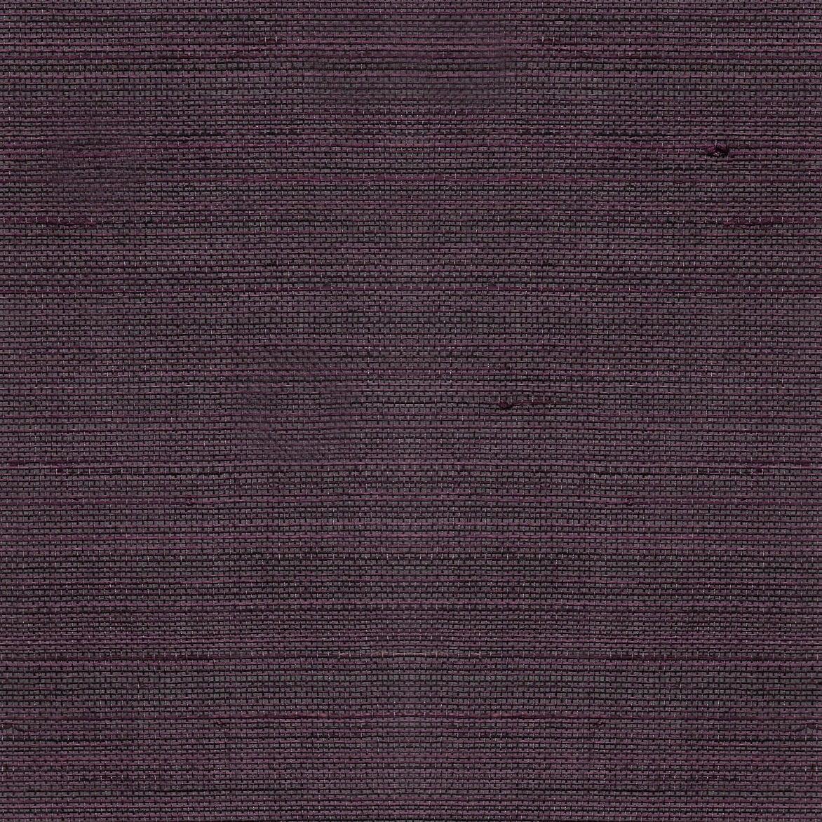Seabrook Abaca Grasscloth Deep Plum Wallpaper