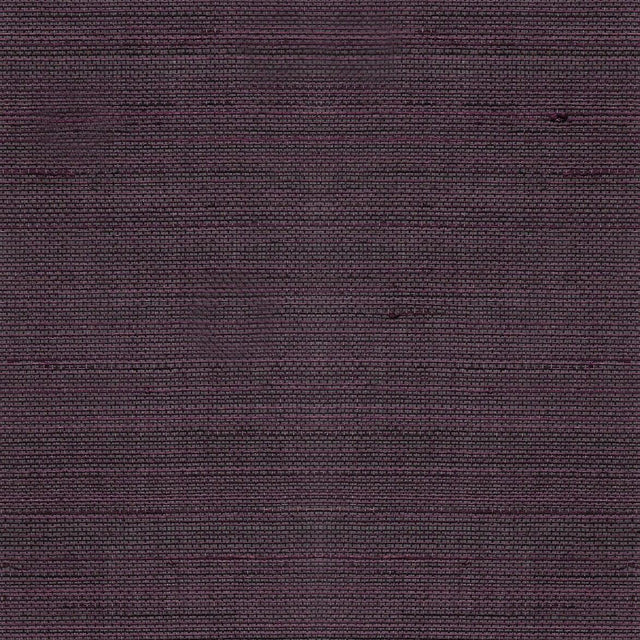 Seabrook Abaca Grasscloth Deep Plum Wallpaper