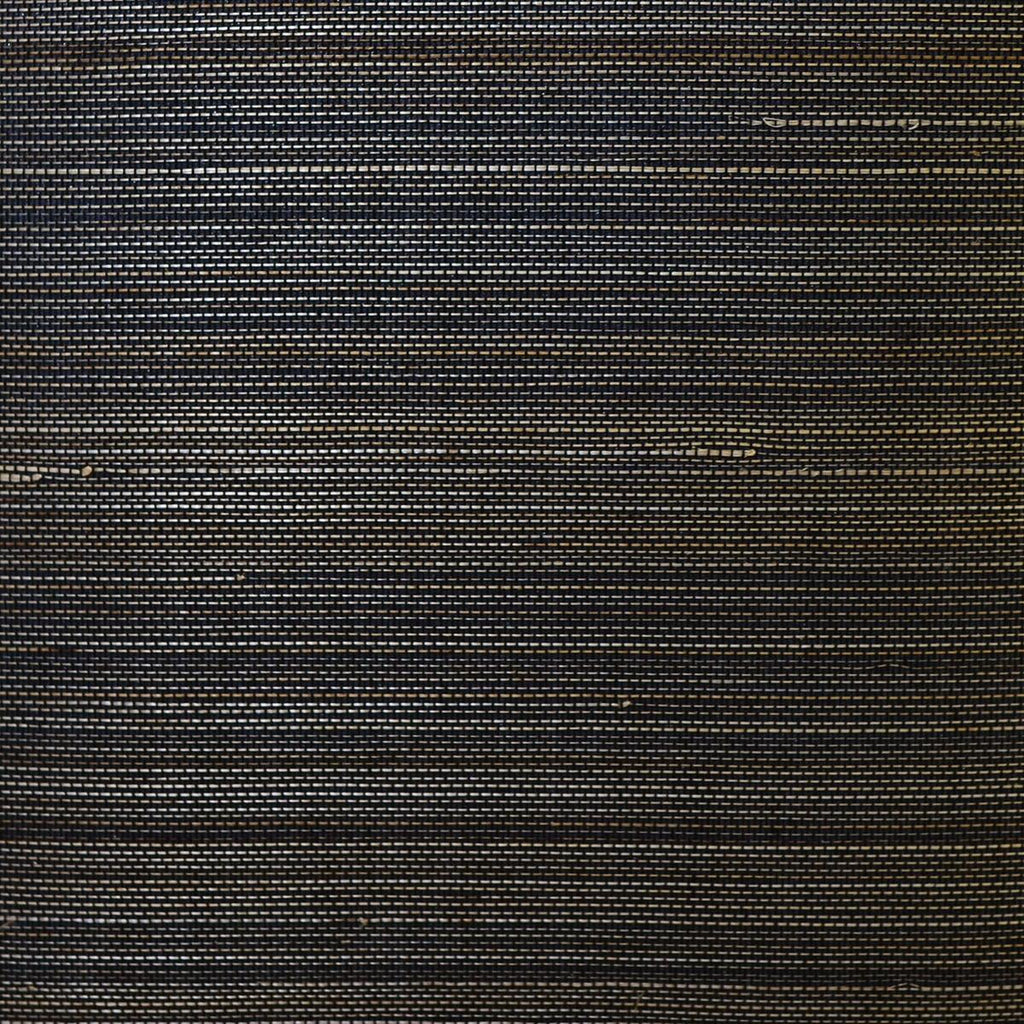 Seabrook Abaca Grasscloth Black Wallpaper