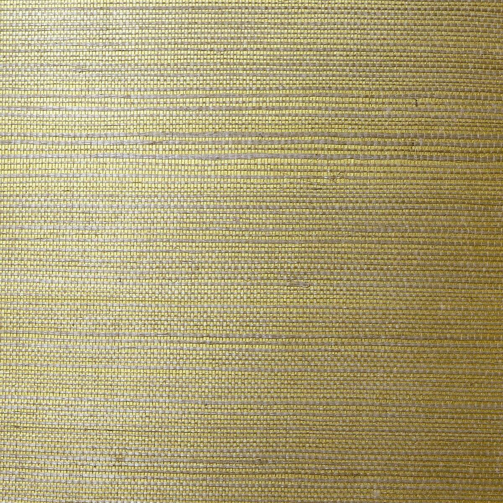 Seabrook Sisal Grasscloth Metallic Gold and Aloe Wallpaper