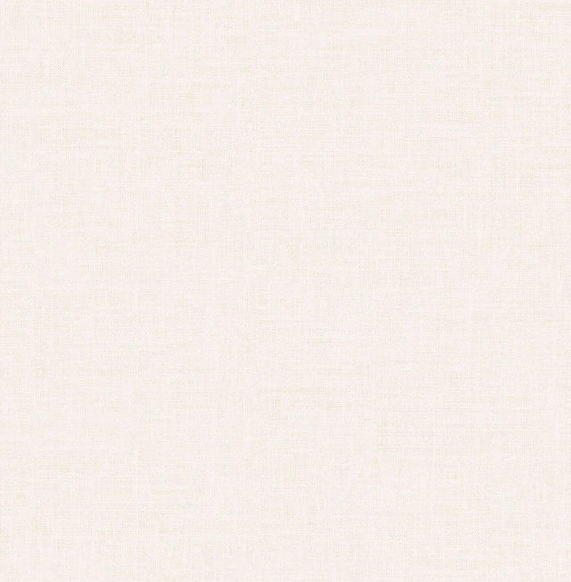 Seabrook Faux Linen Ivory Wallpaper