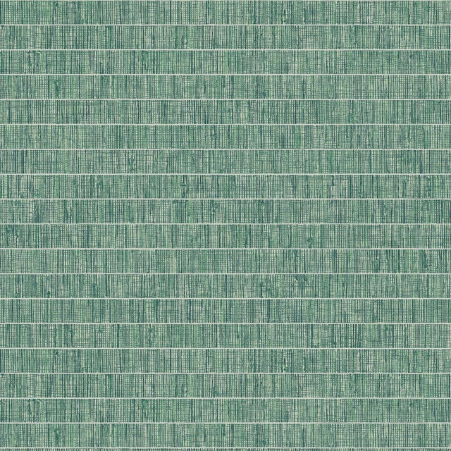 Seabrook Blue Grass Band Banana Leaf Wallpaper