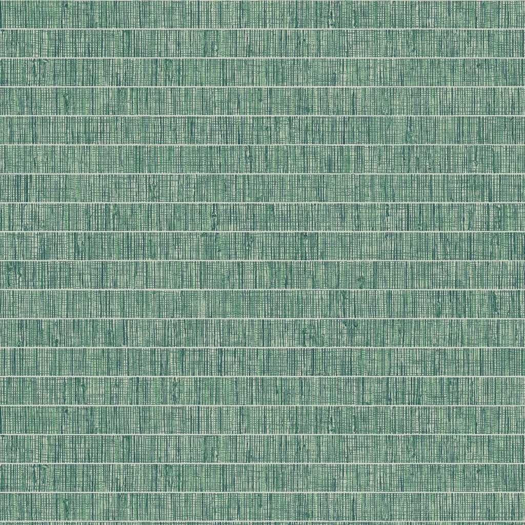 Seabrook Blue Grass Band Green Wallpaper