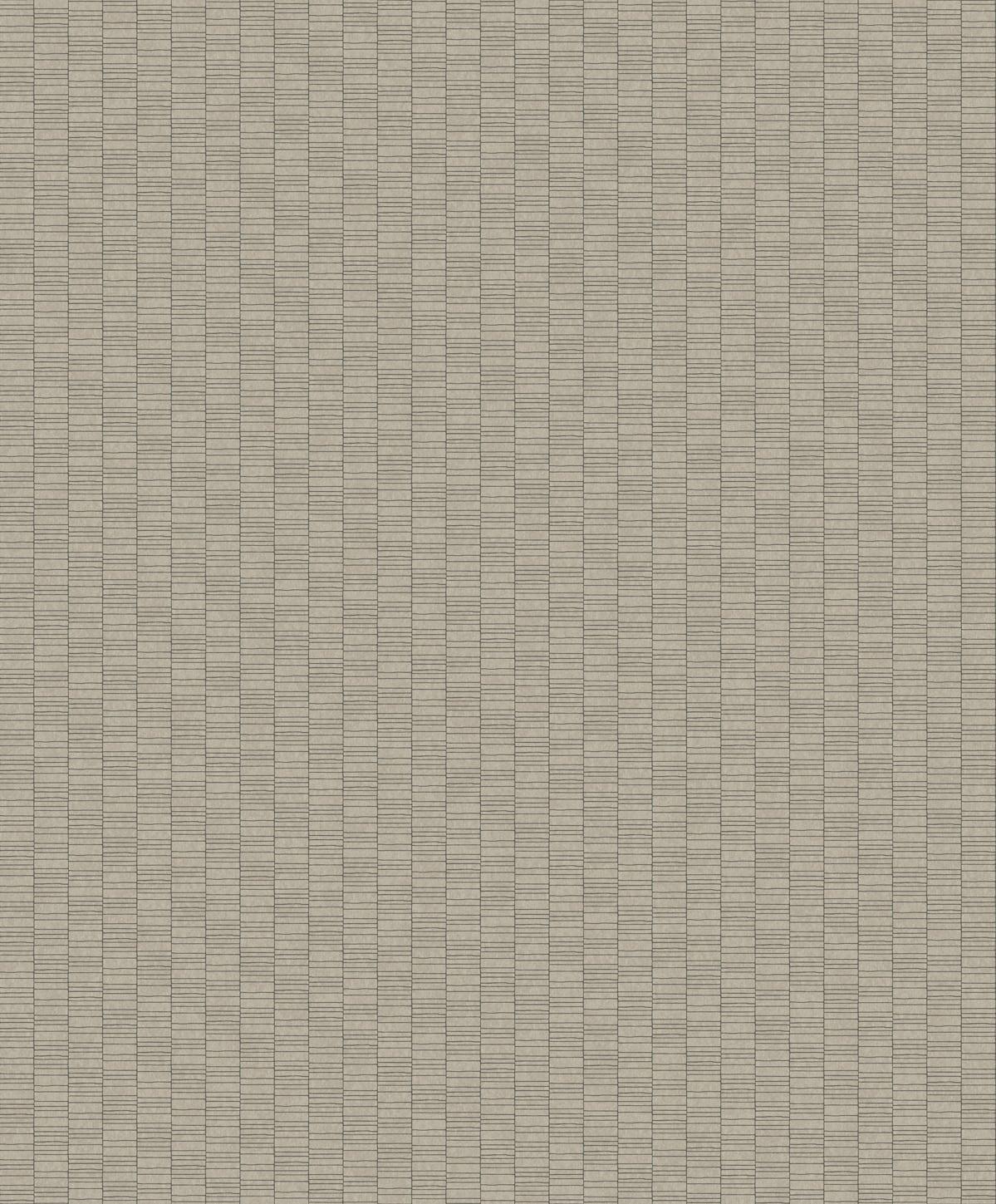 Seabrook Deco Spliced Stripe Nobel Grey Wallpaper