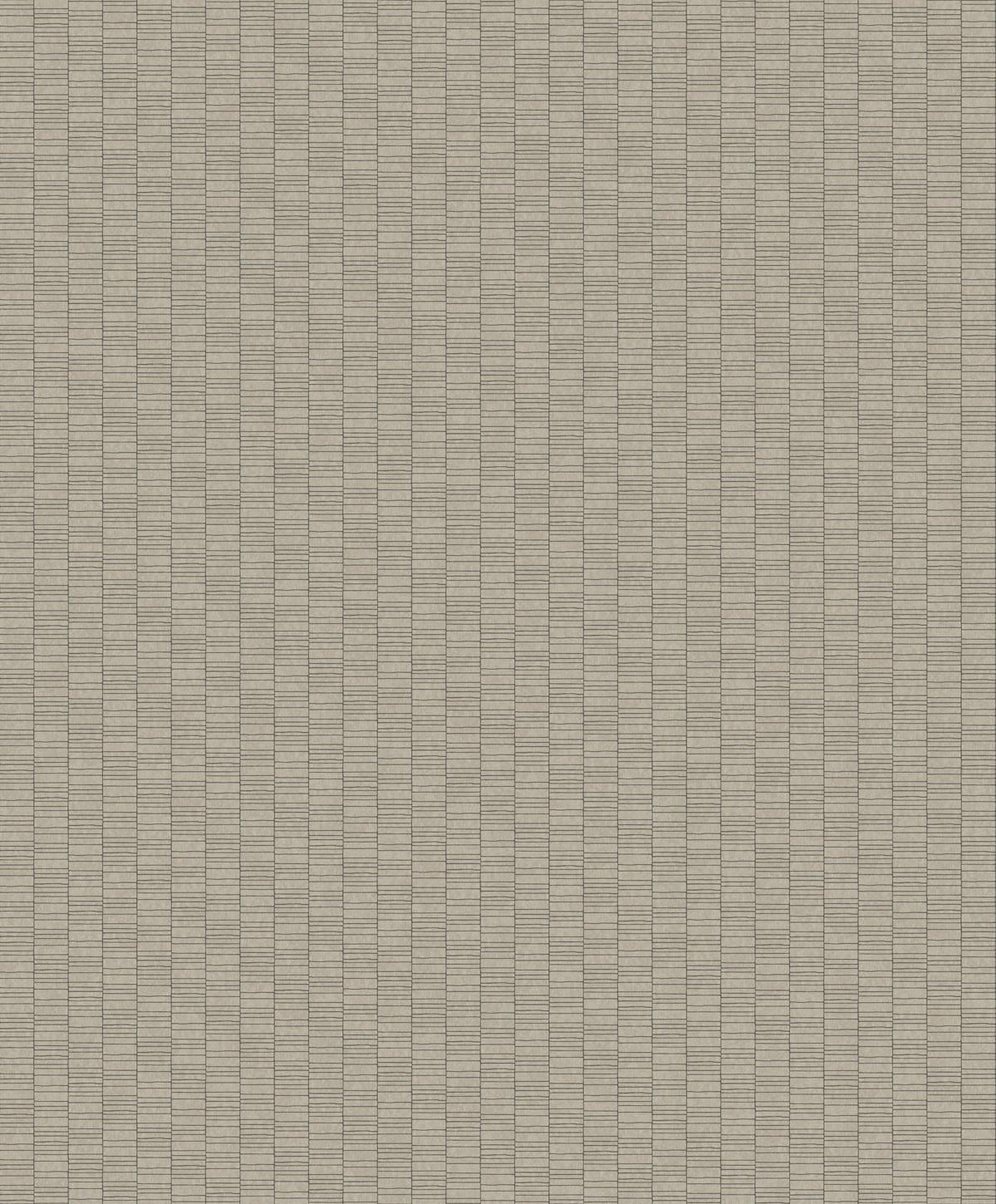 Seabrook Deco Spliced Stripe Grey Wallpaper