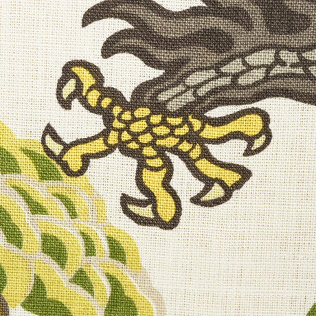 Schumacher Chiang Mai Dragon Citrus Fabric