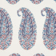 Schumacher Shirala Paisley Delft & Rose Fabric