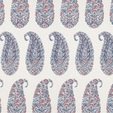 Schumacher Shirala Paisley Delft & Rose Fabric