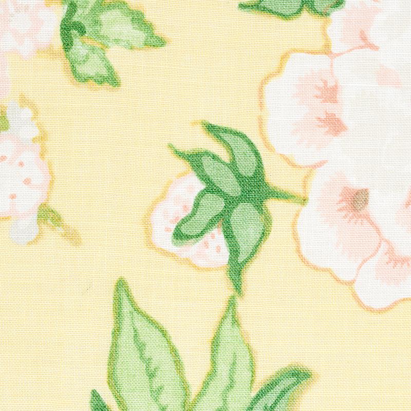 Schumacher Bermuda Blossoms Yellow Fabric