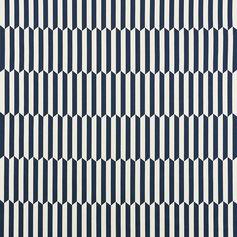 Schumacher Maxwell Navy Fabric