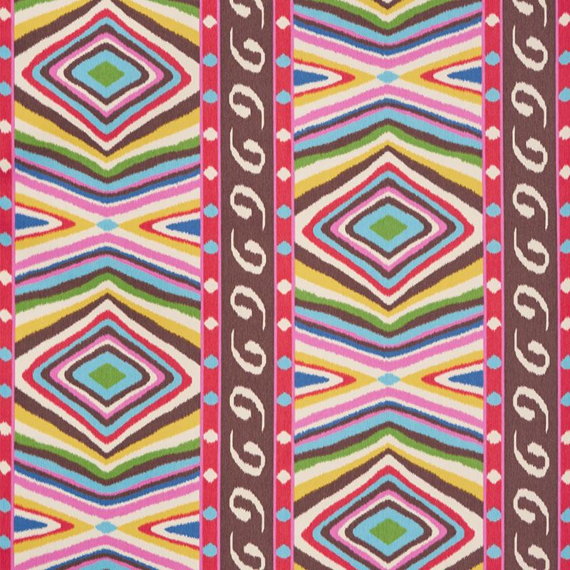 Schumacher Terence Ikat Multi Fabric