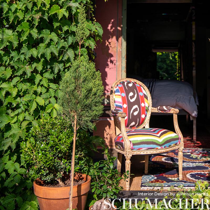 Schumacher Terence Ikat Multi Fabric