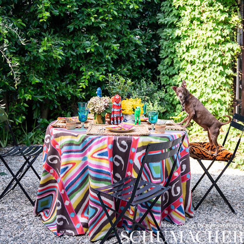 Schumacher Terence Ikat Multi Fabric