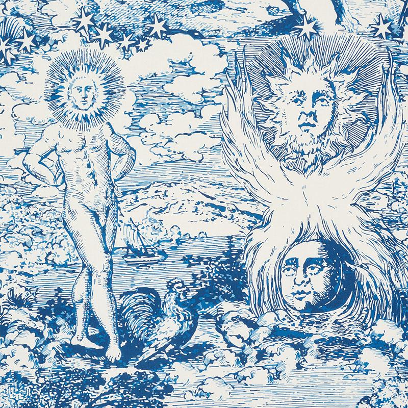 Schumacher Modern Toile Indigo Fabric – DecoratorsBest