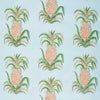 Schumacher Pineapples Chintz Sky Fabric