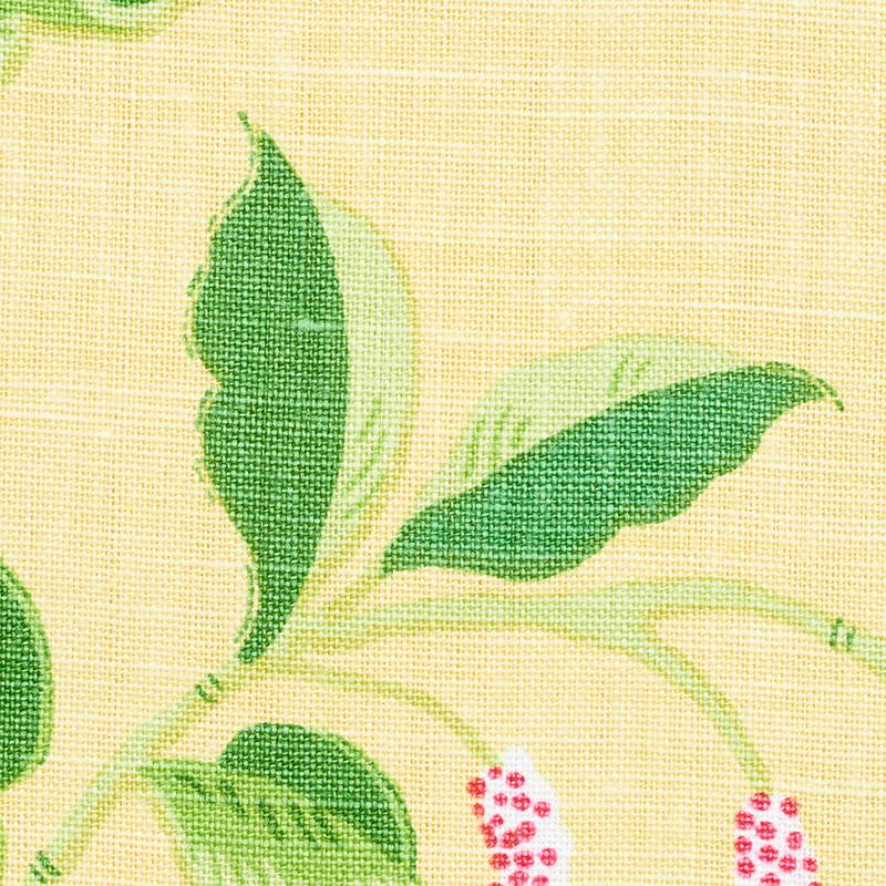 Schumacher Lotus Garden Yellow Fabric