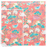 Schumacher Lotus Garden Red Fabric