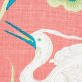 Schumacher Lotus Garden Red Fabric