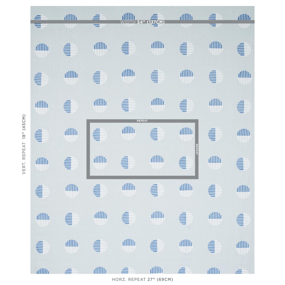 Schumacher Ando Hand Block Print Chambray Fabric