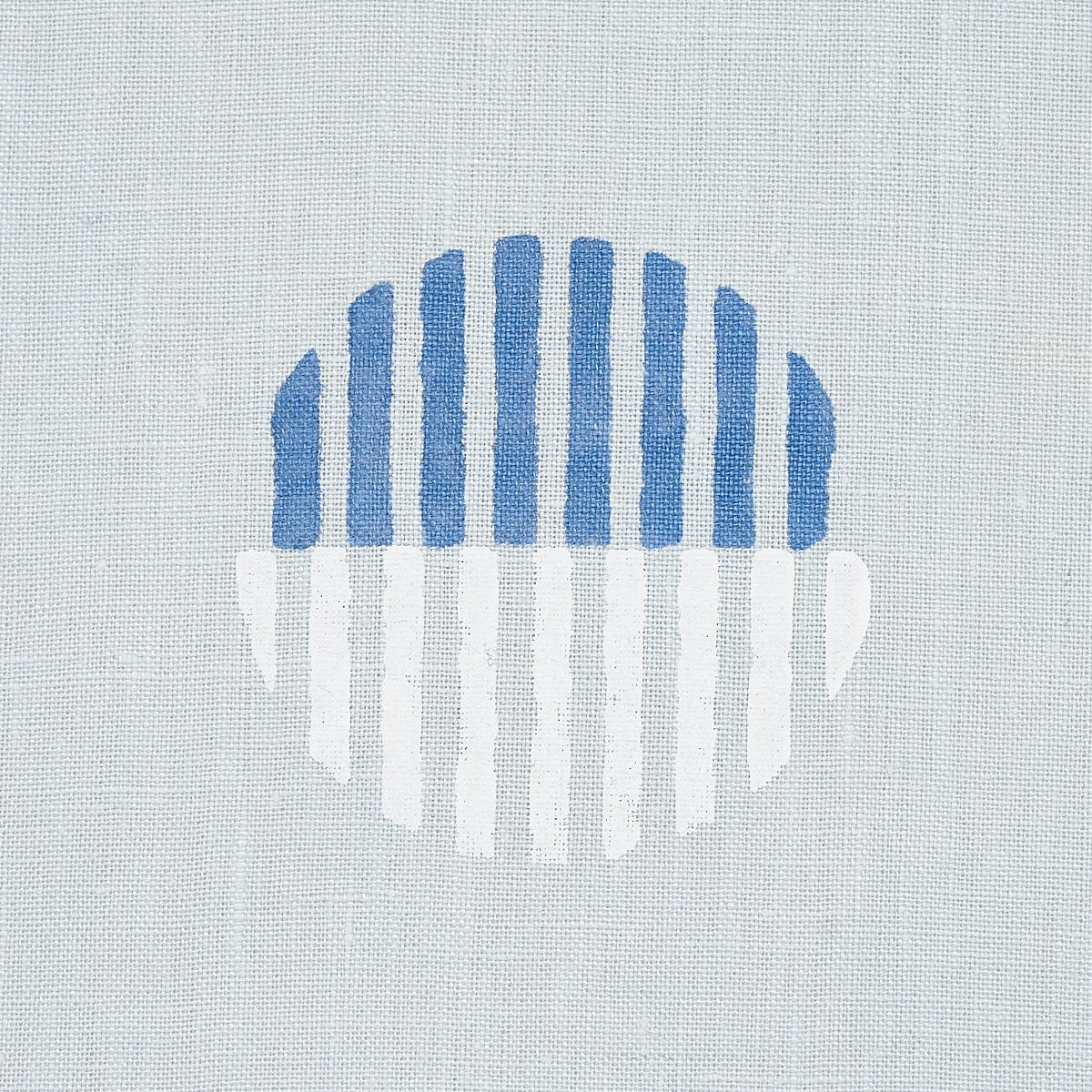Schumacher Ando Hand Block Print Chambray Fabric