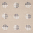 Schumacher Ando Hand Block Print Ivory & Charcoal On Natural Fabric