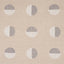 Schumacher Ando Hand Block Print Ivory & Charcoal On Natural Fabric