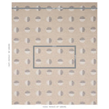 Schumacher Ando Hand Block Print Ivory & Charcoal On Natural Fabric