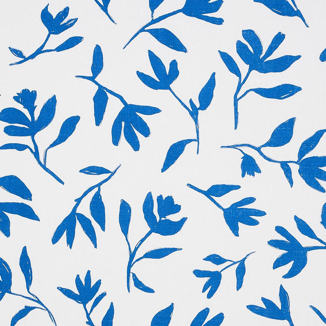 Schumacher Laurel Navy Fabric