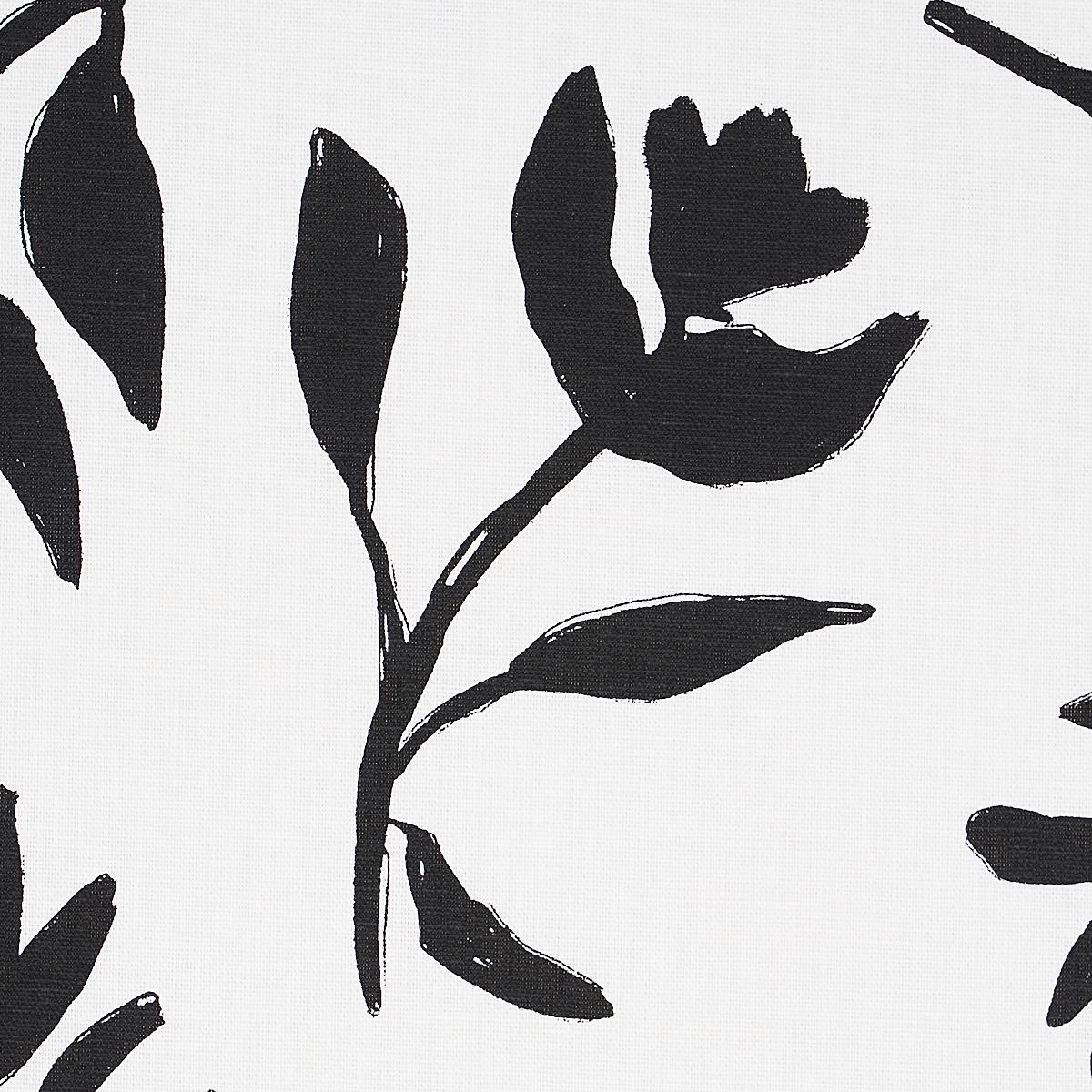 Schumacher Laurel Black Fabric